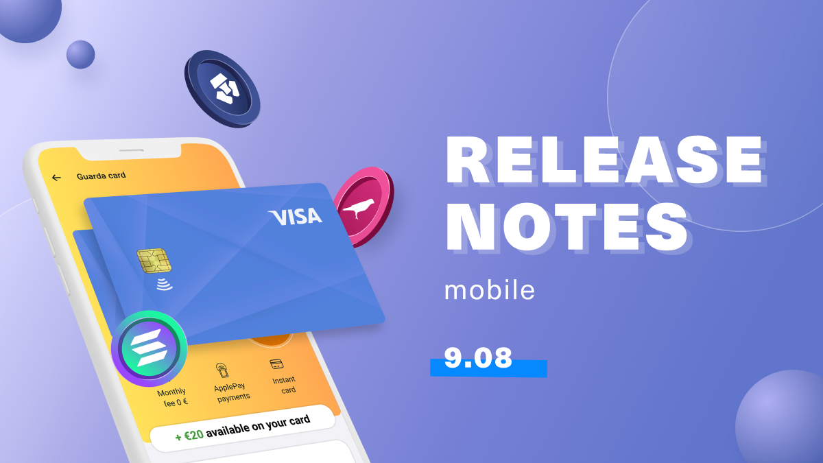 Guarda Latest Release Notes | 9th of August