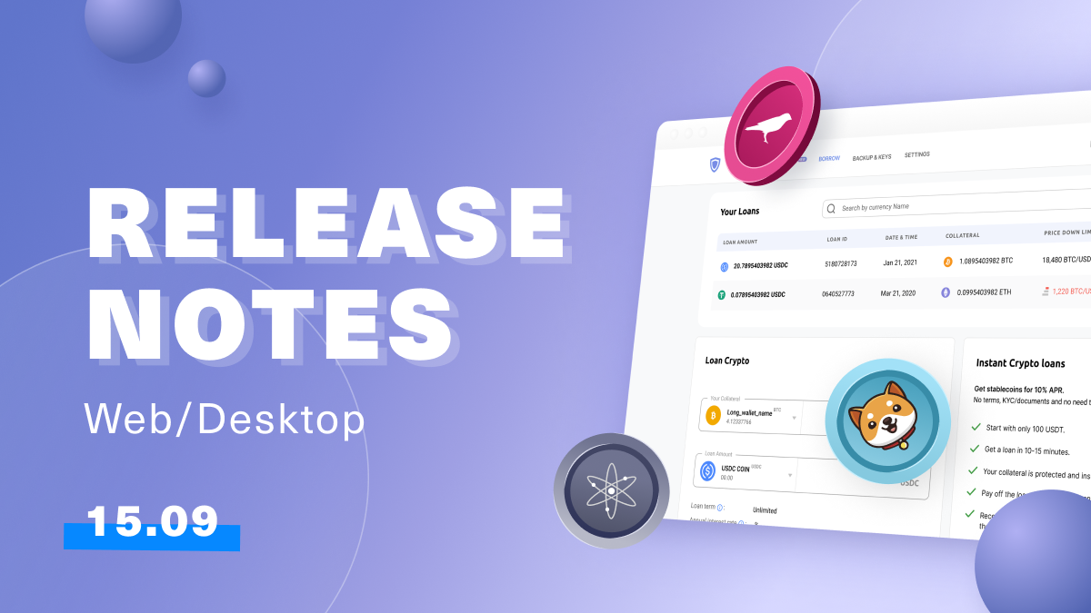 Guarda Latest Release Notes | 15th of September