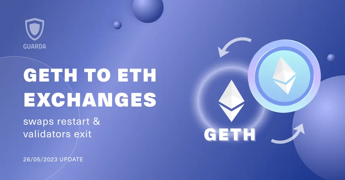 GETH to ETH Swaps: Available on May 26