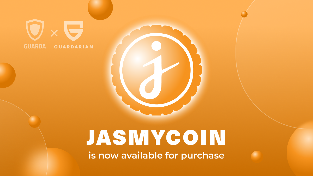 JASMY News JasmyCoin is Now Available on Guarda for Purchase